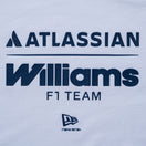 半袖 オーバーサイズド コットン Tシャツ Atlassian Williams F1 Team アトラシアン・ウィリアムズF1チーム ホワイト