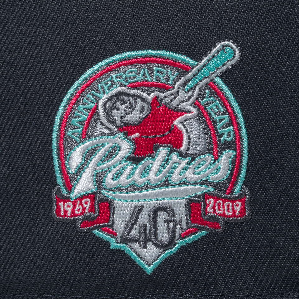 59FIFTY Miami Beach サンディエゴ・パドレス グラファイト クロームバイザー