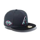 59FIFTY Miami Beach アリゾナ・ダイヤモンドバックス グラファイト ブラックバイザー