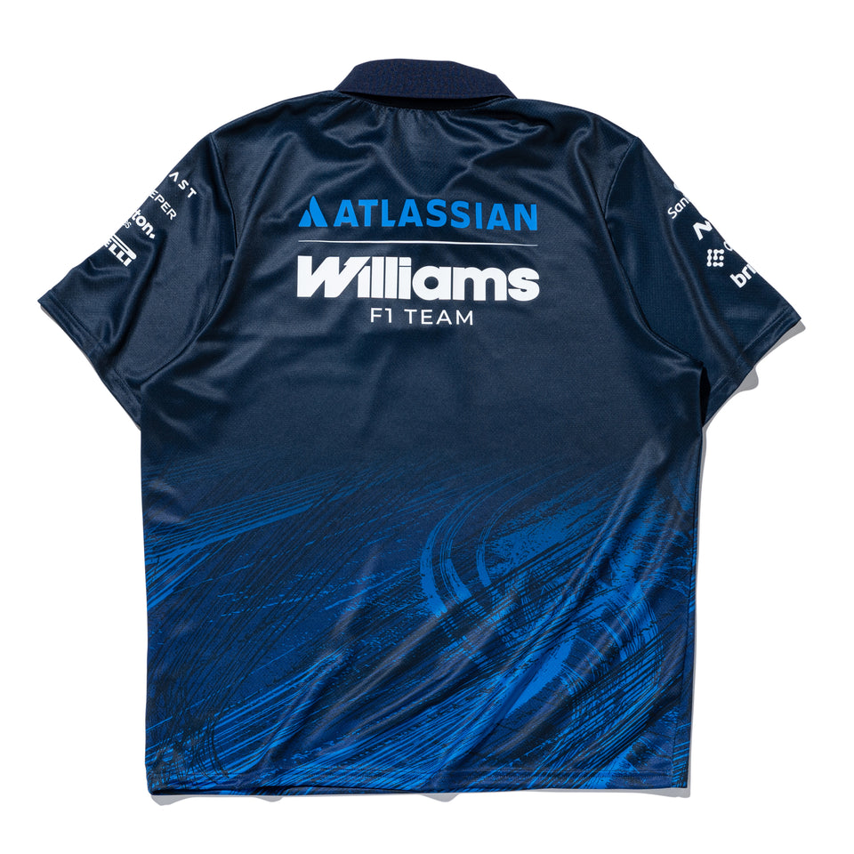 半袖 テック ポロシャツ Atlassian Williams F1 Team アトラシアン・ウィリアムズF1チーム ネイビー
