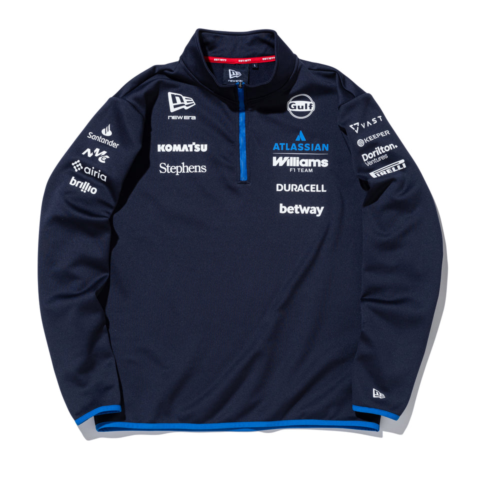 長袖 ミッドネック Tシャツ Atlassian Williams F1 Team アトラシアン・ウィリアムズF1チーム ネイビー