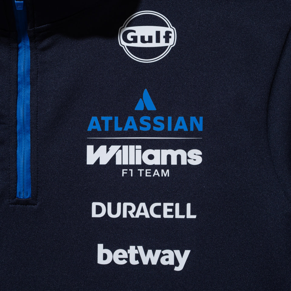 長袖 ミッドネック Tシャツ Atlassian Williams F1 Team アトラシアン・ウィリアムズF1チーム ネイビー