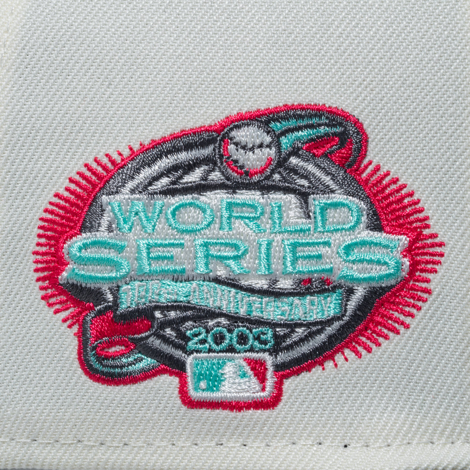 59FIFTY Miami Beach マイアミ・マーリンズ クロームホワイト グラファイトバイザー