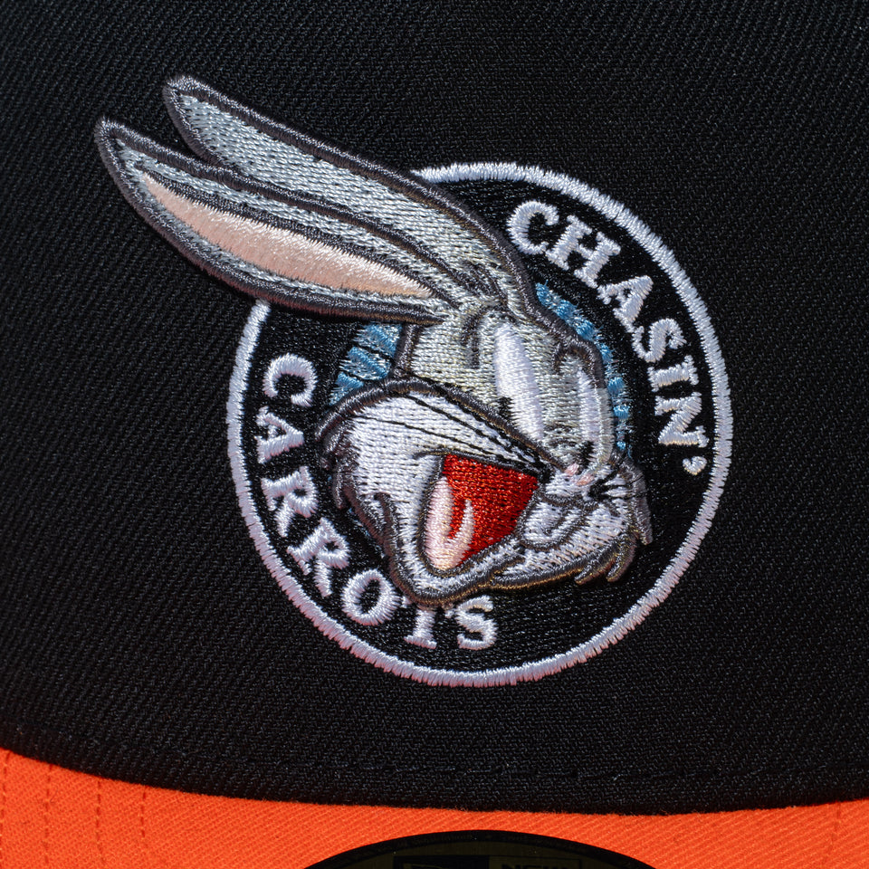 PC 59FIFTY A-Frame Looney Tunes ルーニー・テューンズ CHASIN' CAROTS ブラック オレンジバイザー