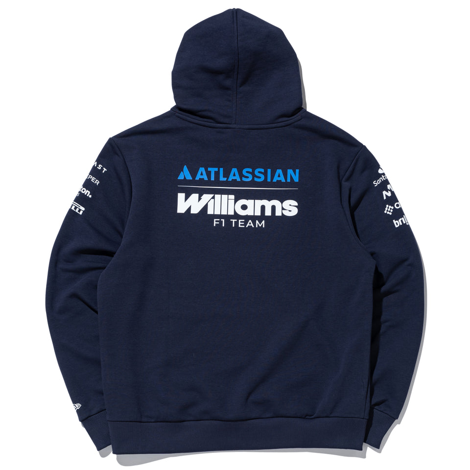 裏毛 スウェット プルオーバーフーディー Atlassian Williams F1 Team アトラシアン・ウィリアムズF1チーム レプリカ ネイビー