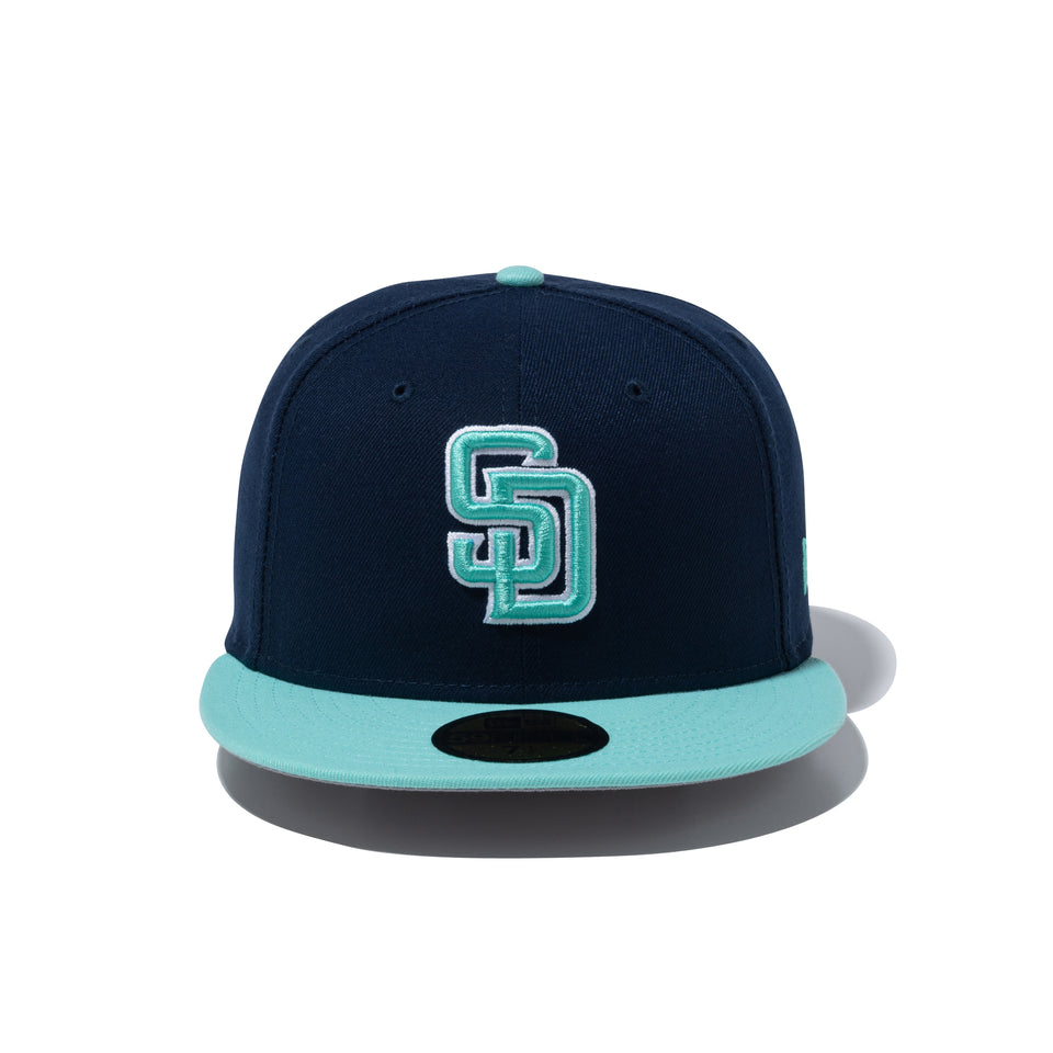 59FIFTY 2-Tone Color Pack サンディエゴ・パドレス オーシャンサイドブルー ブルーティントバイザー
