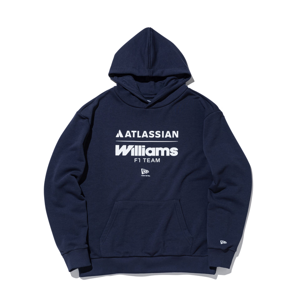 裏毛 オーバーサイズド スウェット プルオーバーフーディー Atlassian Williams F1 Team アトラシアン・ウィリアムズF1チーム ネイビー