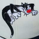 PC 59FIFTY Looney Tunes ルーニー・テューンズ トゥイーティー シルベスター・キャット クロームホワイト ネイビーバイザー