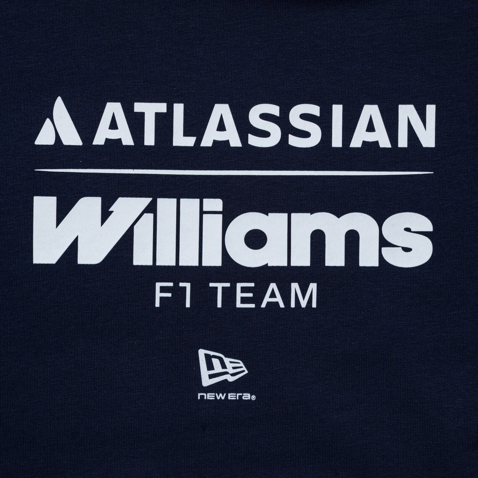 裏毛 オーバーサイズド スウェット プルオーバーフーディー Atlassian Williams F1 Team アトラシアン・ウィリアムズF1チーム ネイビー