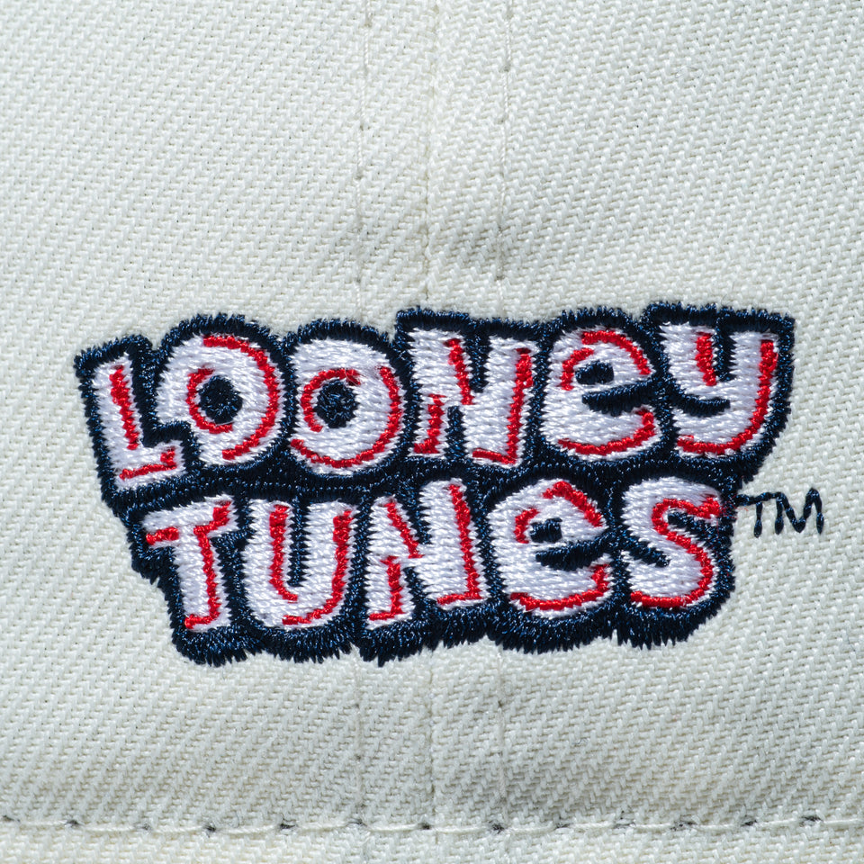 PC 59FIFTY Looney Tunes ルーニー・テューンズ トゥイーティー シルベスター・キャット クロームホワイト ネイビーバイザー