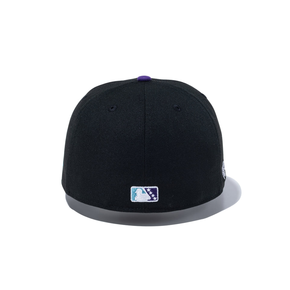 59FIFTY MiLB アルバカーキ・アイソトープス ブラック パープルバイザー