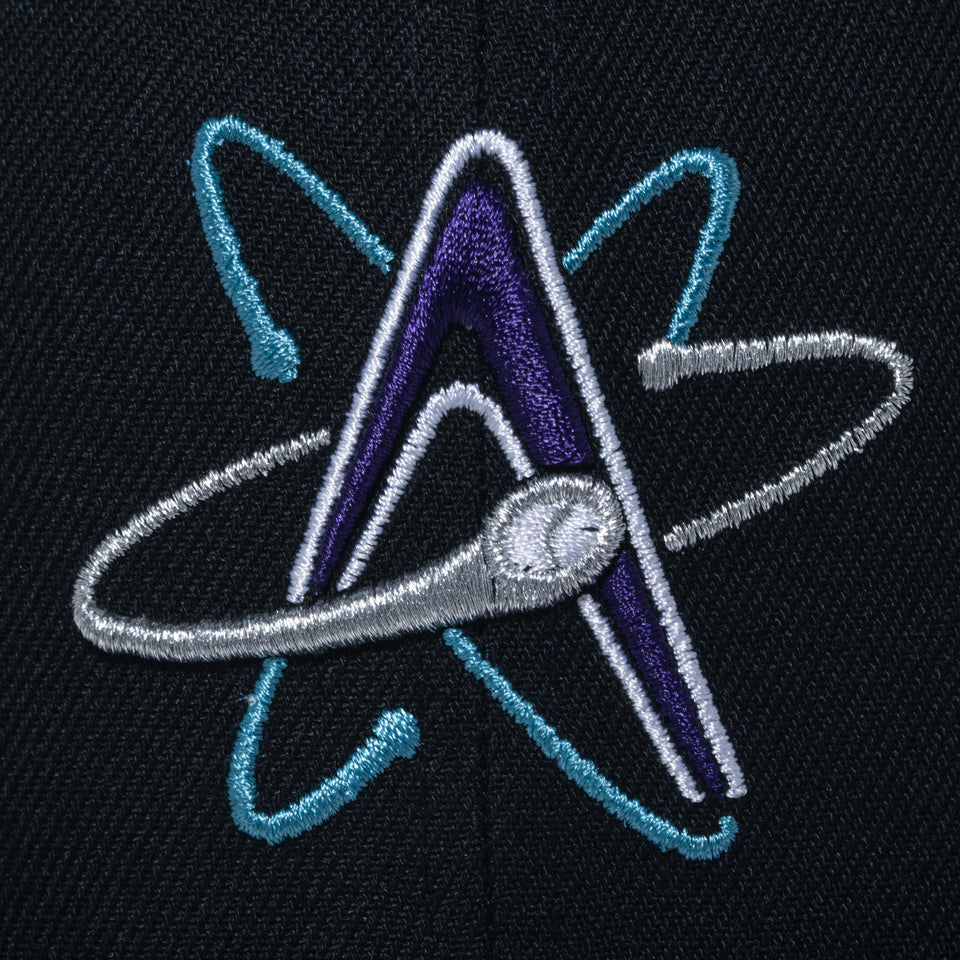 59FIFTY MiLB アルバカーキ・アイソトープス ブラック パープルバイザー