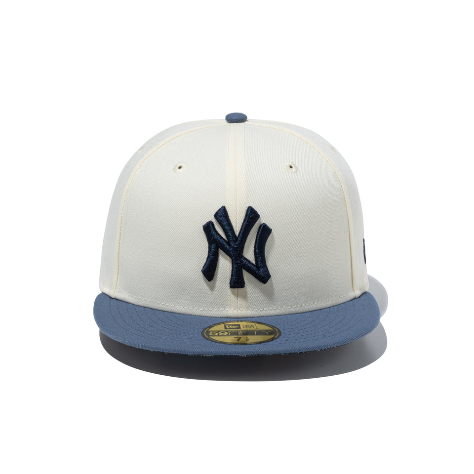 59FIFTY Paisley ペイズリー ニューヨーク・ヤンキース クロームホワイト スレートバイザー