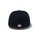 59FIFTY MiLB ウースター・レッドソックス ブラック スカーレットバイザー