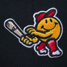 59FIFTY MiLB ウースター・レッドソックス ブラック スカーレットバイザー