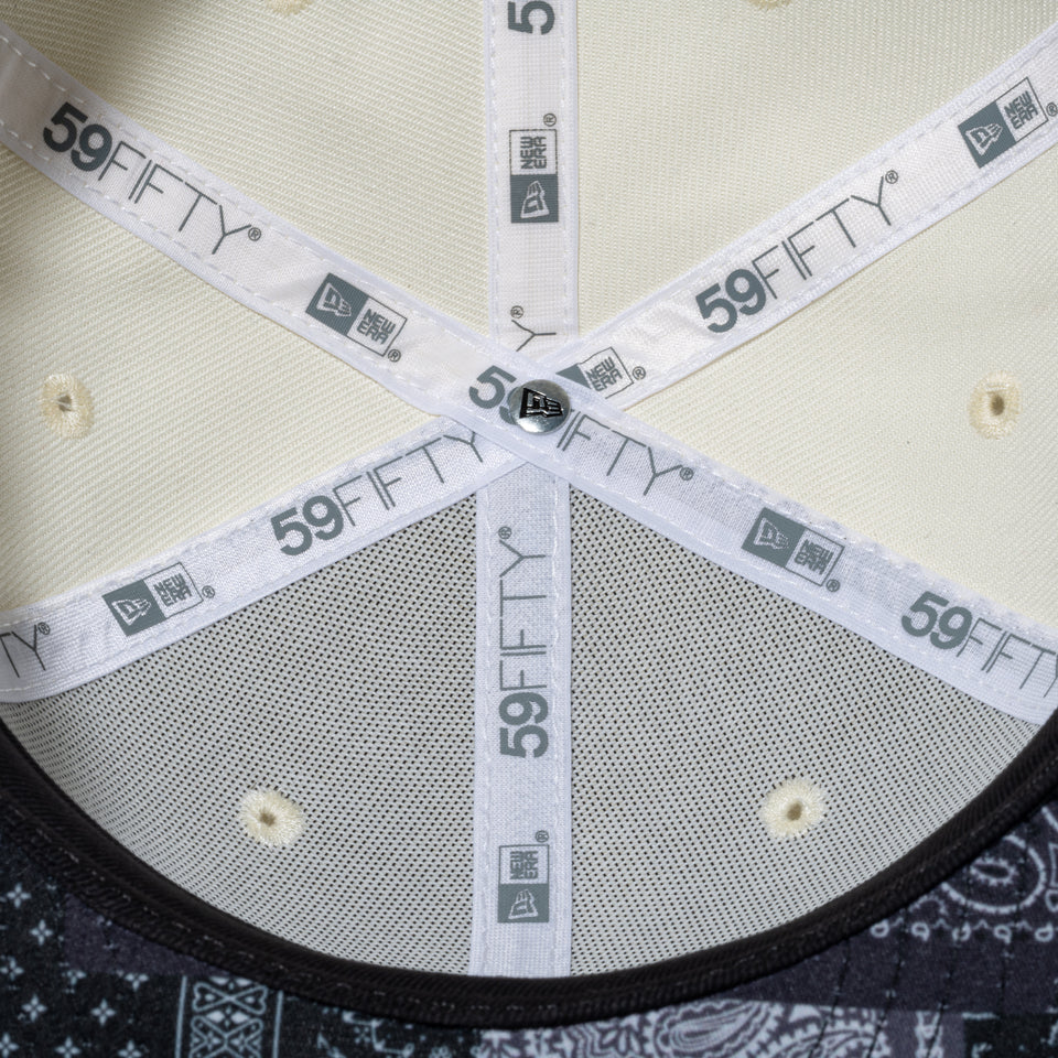 59FIFTY Paisley ペイズリー ロサンゼルス・ドジャース クロームホワイト ダークグラファイトバイザー