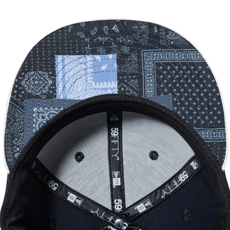 59FIFTY Paisley ペイズリー シカゴ・カブス ネイビー クロームホワイトバイザー