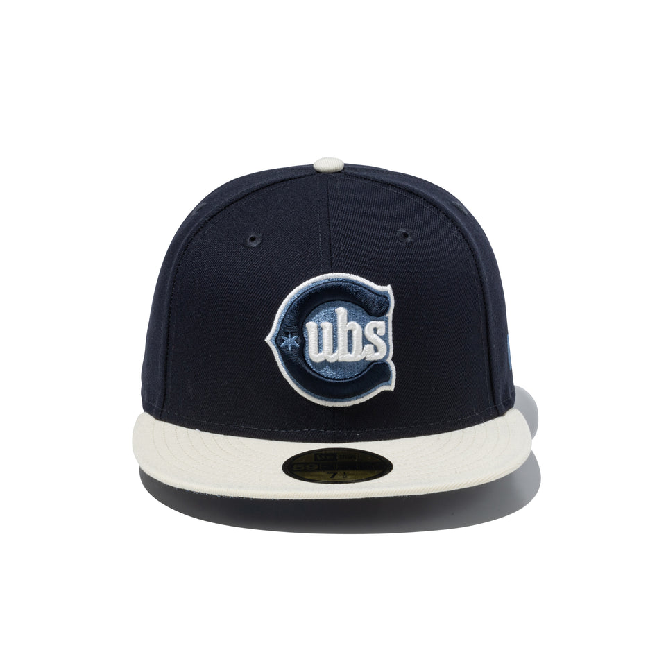 59FIFTY Paisley ペイズリー シカゴ・カブス ネイビー クロームホワイトバイザー