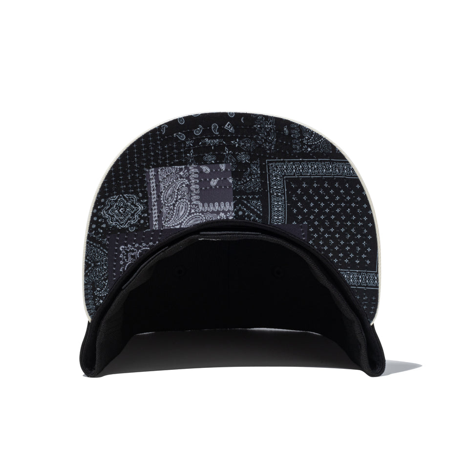 59FIFTY Paisley ペイズリー クラシックロゴ ブラック クロームホワイトバイザー