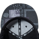 59FIFTY Paisley ペイズリー クラシックロゴ ブラック クロームホワイトバイザー