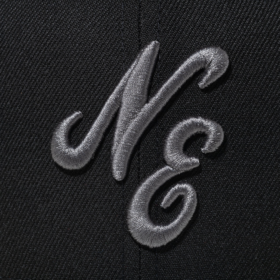 59FIFTY Paisley ペイズリー クラシックロゴ ブラック クロームホワイトバイザー