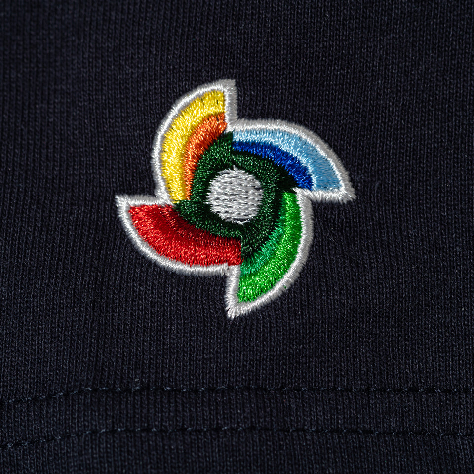 半袖 ウォッシュドコットン Tシャツ World Baseball Classic SAMURAI フラッグロゴ ネイビー