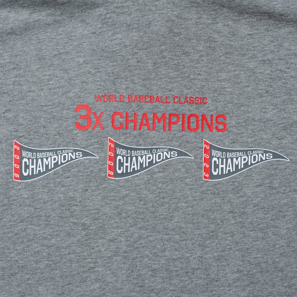 裏毛 スウェット プルオーバー フーディー World Baseball Classic 3X CHAMPION グレー