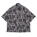 半袖 シャツ Paisley ペイズリー ブラック
