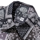 半袖 シャツ Paisley ペイズリー ブラック