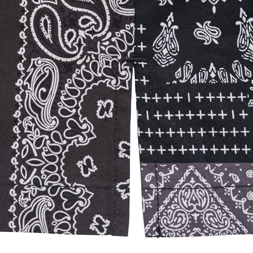 半袖 シャツ Paisley ペイズリー ブラック