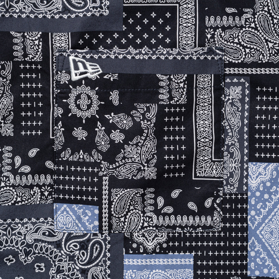 半袖 シャツ Paisley ペイズリー ネイビー