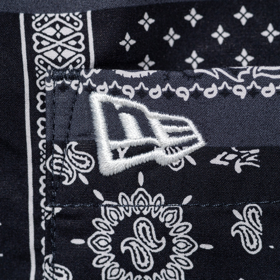 半袖 シャツ Paisley ペイズリー ネイビー