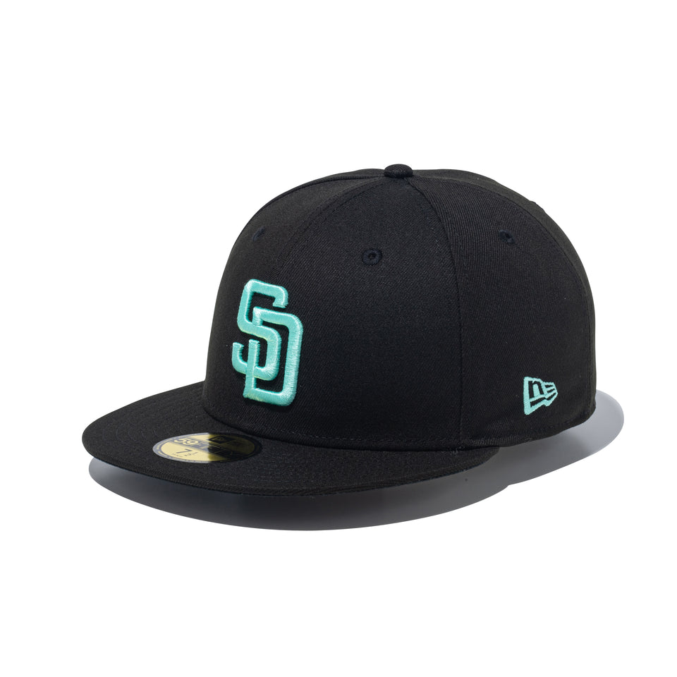 59FIFTY Blue tint Logo サンディエゴ・パドレス ブラック
