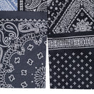 半袖 シャツ Paisley ペイズリー ネイビー