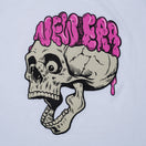 半袖 オーバーサイズド コットン Tシャツ Skull  Halloween ホワイト