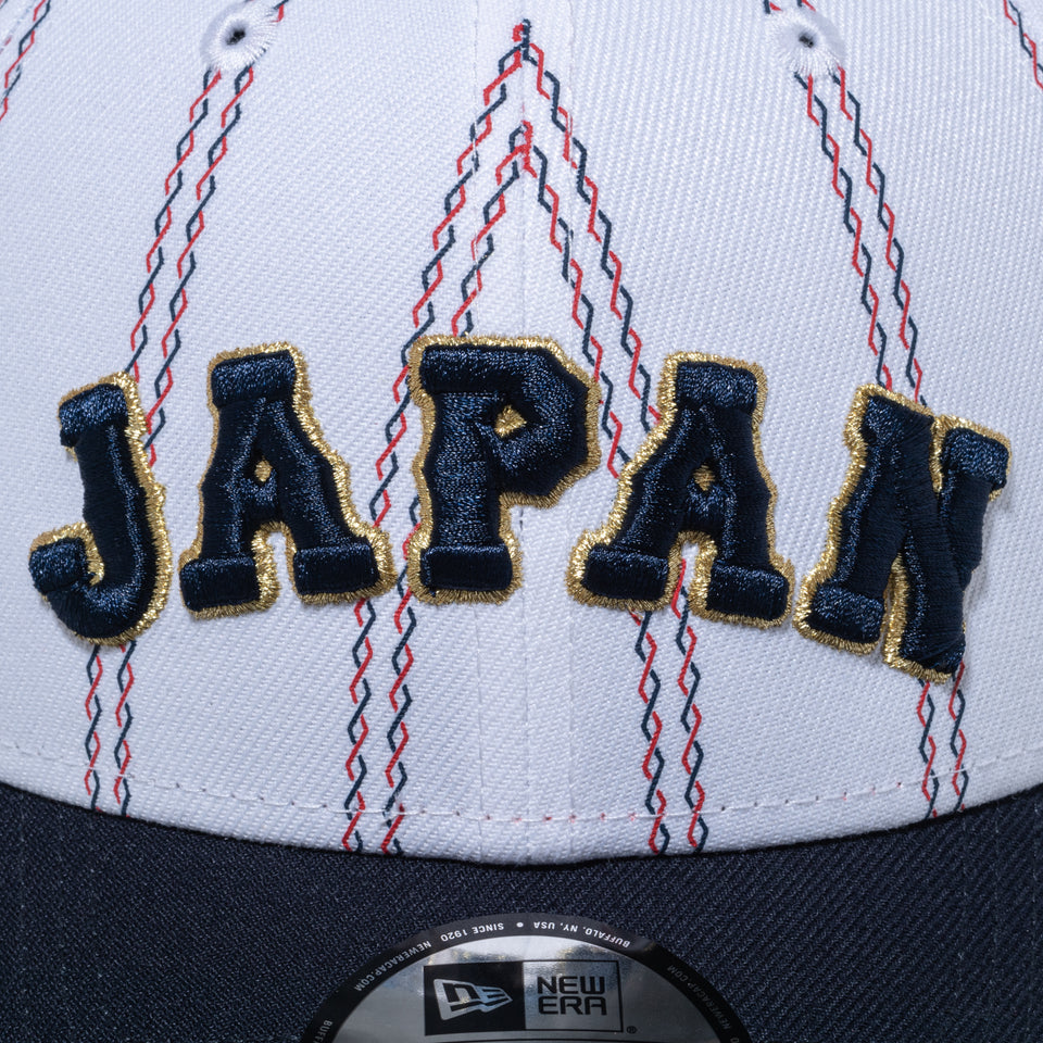 9FORTY World Baseball Classic JAPANロゴ MUSO STRIPE ホワイト ネイビー