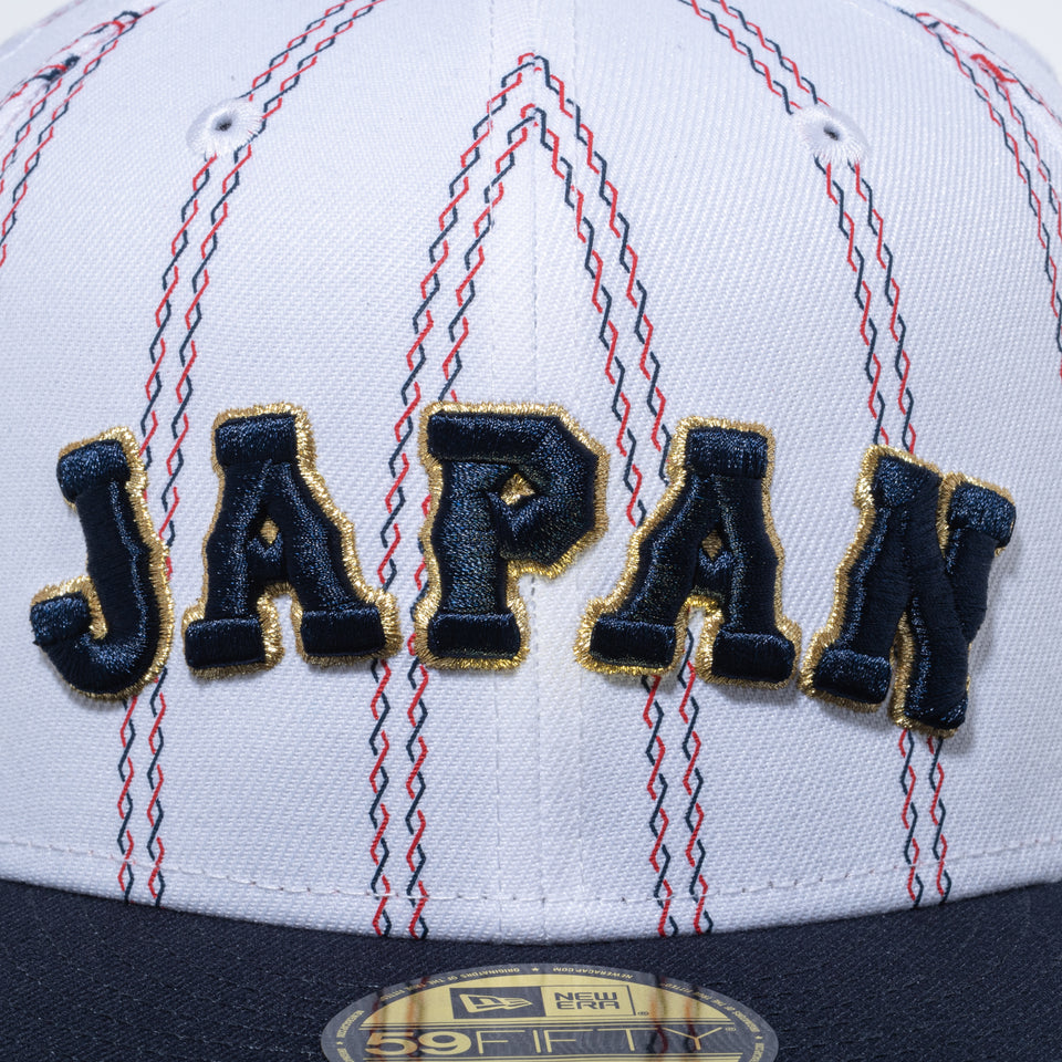 59FIFTY World Baseball Classic JAPANロゴ MUSO STRIPE ホワイト ネイビー