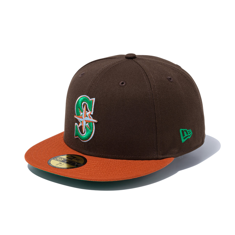 59FIFTY Cactus & Grape Fruit シアトル・マリナーズ ウォルナット ラストバイザー