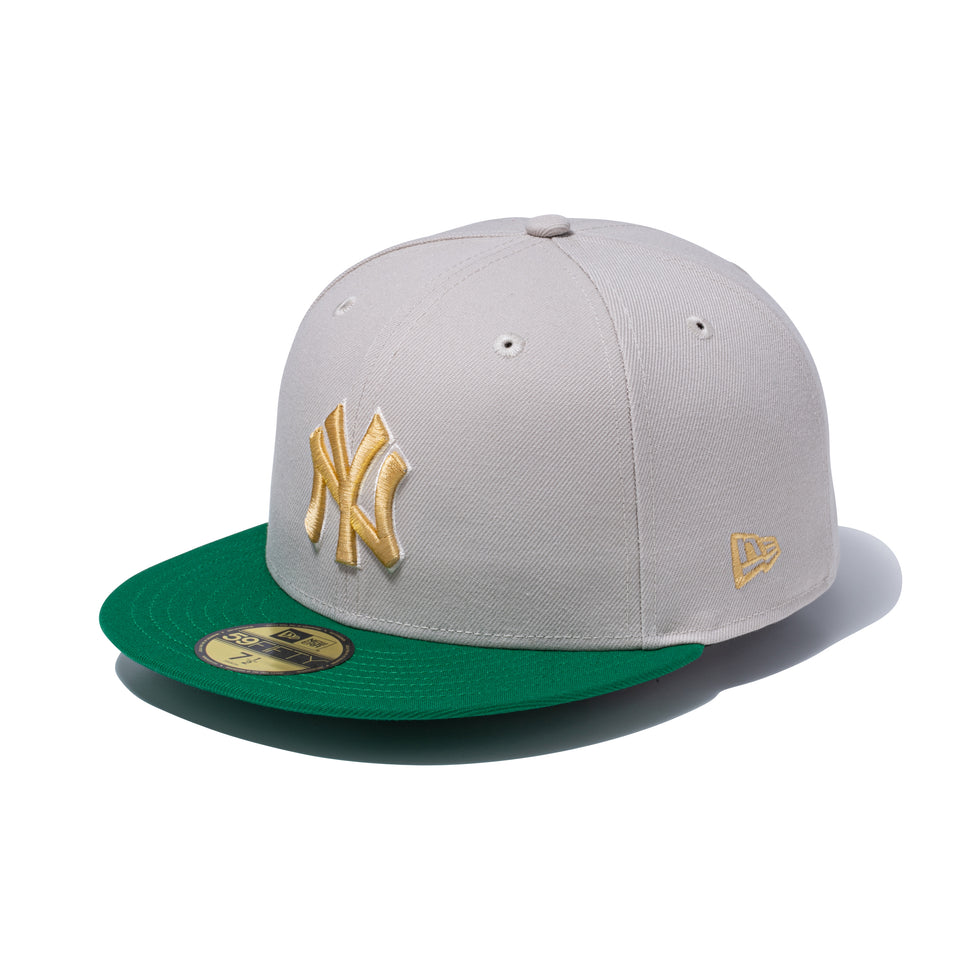 59FIFTY Cactus & Grape Fruit ニューヨーク・ヤンキース ストーン ケリーグリーンバイザー