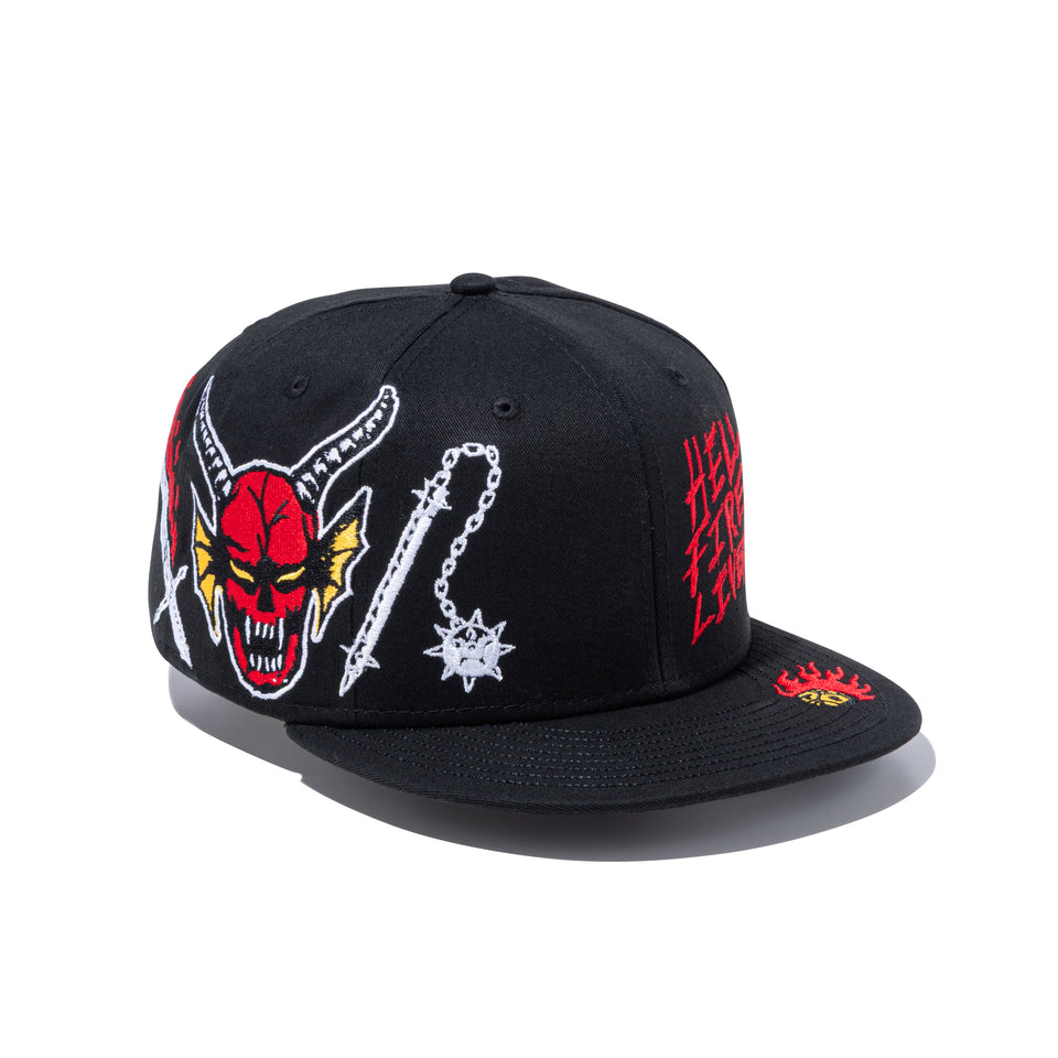 9FIFTY NETFLIX STRANGER THINGS ストレンジャー・シングス HELLFIRE LIVES ブラック