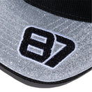 9SEVENTY ストレッチスナップ TGR・ハース F1 チーム Oliver Bearman 87  Las Vegas Race Special ブラック シルバーラメバイザー