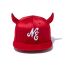 59FIFTY Halloween Collection Satin Horn クラシックロゴ スカーレット