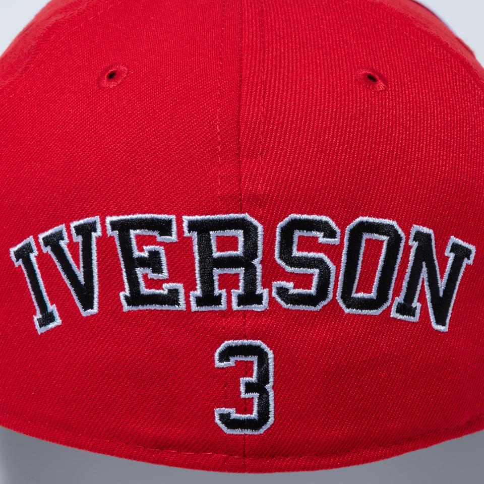 59FIFTY NBA Hardwood Classics フィラデルフィア・76ers Allen Iverson 3 ブラック/レッド
