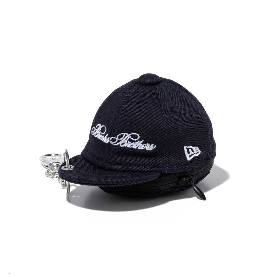 ミニキャップ イヤホンケース Brooks Brothers ブルックス ブラザーズ ネイビー