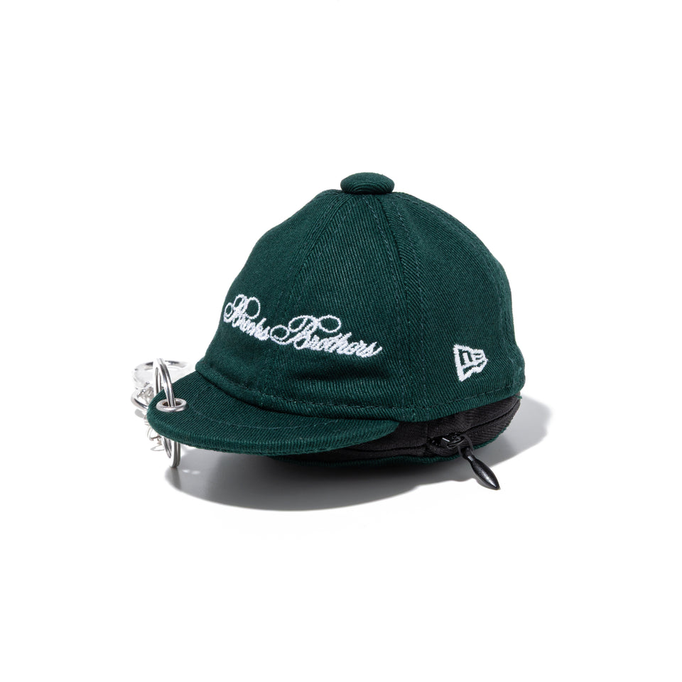 ミニキャップ イヤホンケース Brooks Brothers ブルックス ブラザーズ ダークグリーン