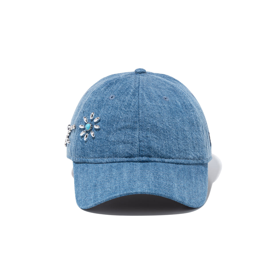 9FORTY アンストラクチャード Studs ウォッシュドデニム