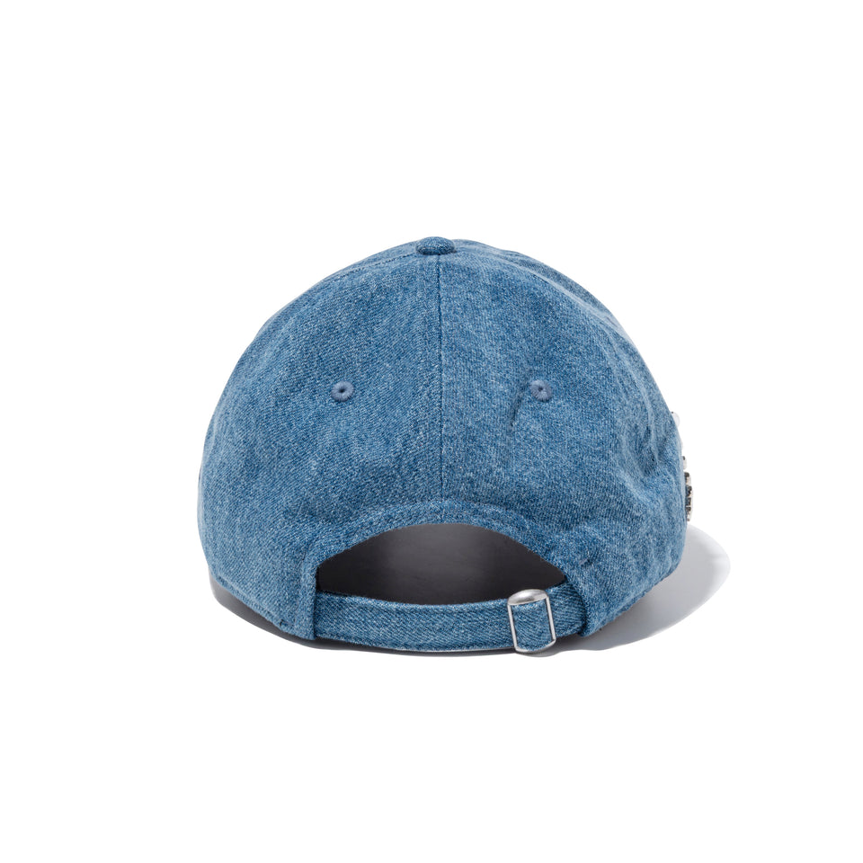9FORTY アンストラクチャード Studs ウォッシュドデニム
