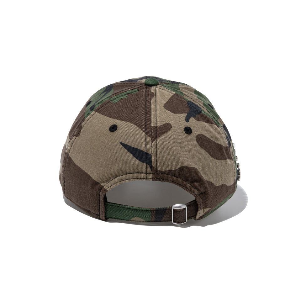 9FORTY アンストラクチャード Studs ウッドランドカモ