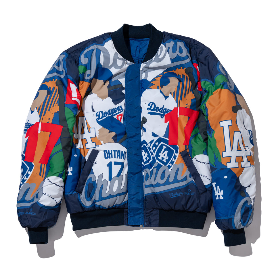 リバーシブル ボンバージャケット Alpha Industries x ComplexCon ロサンゼルス・ドジャース ブルー