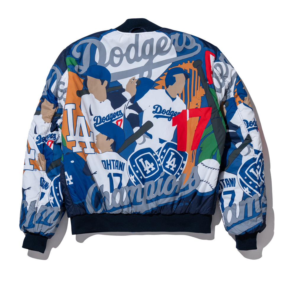 リバーシブル ボンバージャケット Alpha Industries x ComplexCon ロサンゼルス・ドジャース ブルー